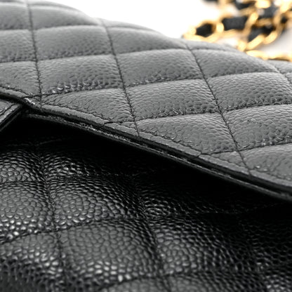 Chanel Caviar Quilted Medium Double Flap Black 13 of 16