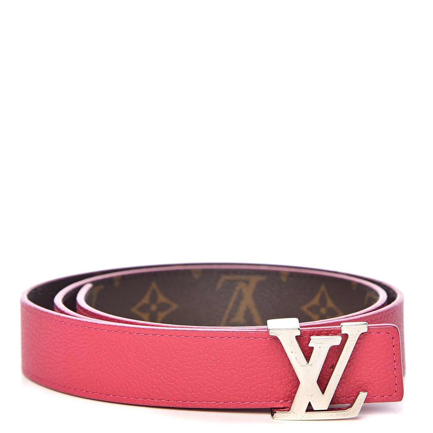 Monogram 30mm LV Initiales Reversible Belt 90 36 Fuchsia