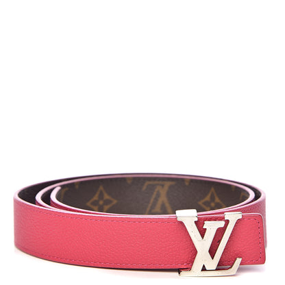Louis Vuitton Monogram 30mm LV Initiales Reversible Belt 90 36 Fuchsia 1 of 6