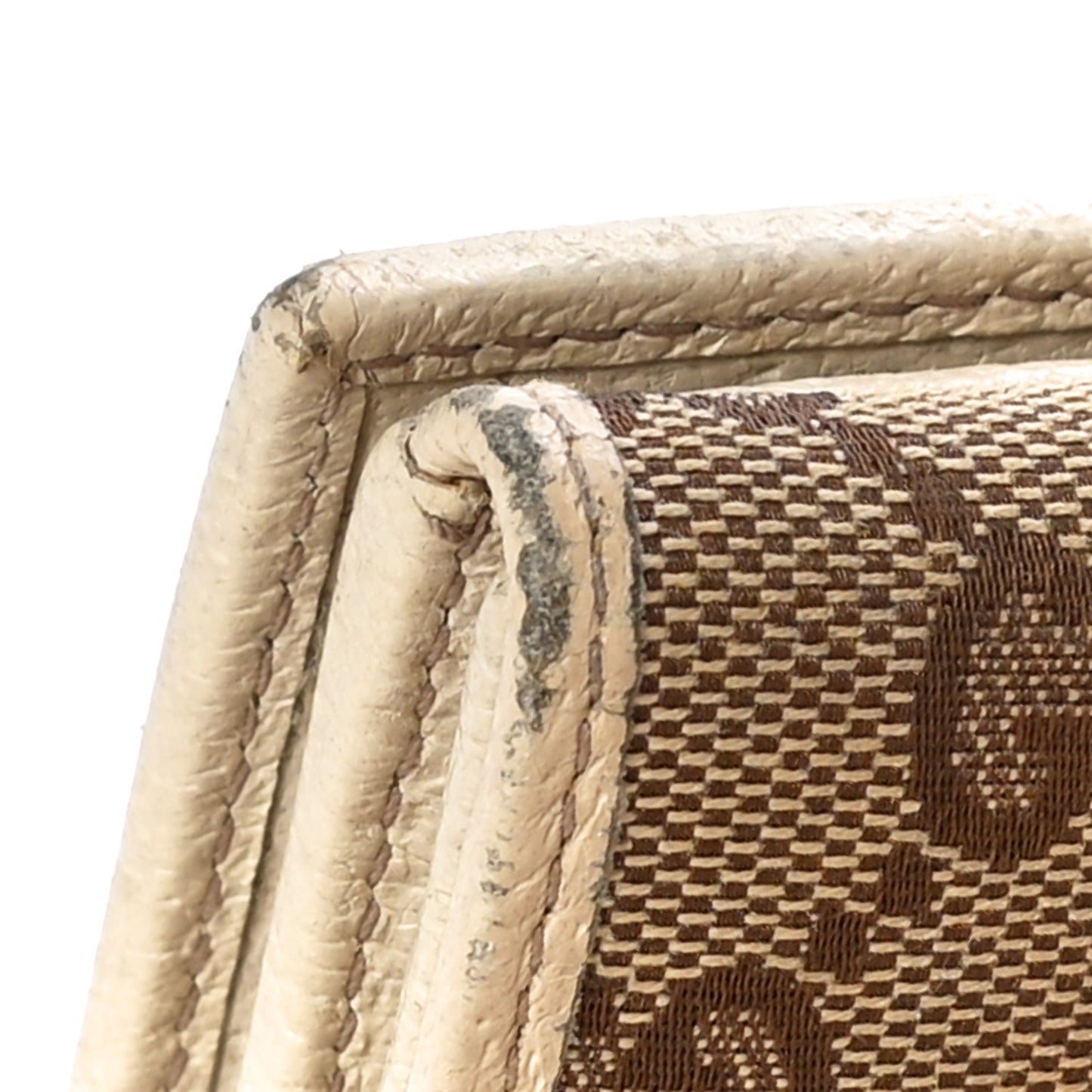 Monogram Metal Bar French Flap Wallet Off White