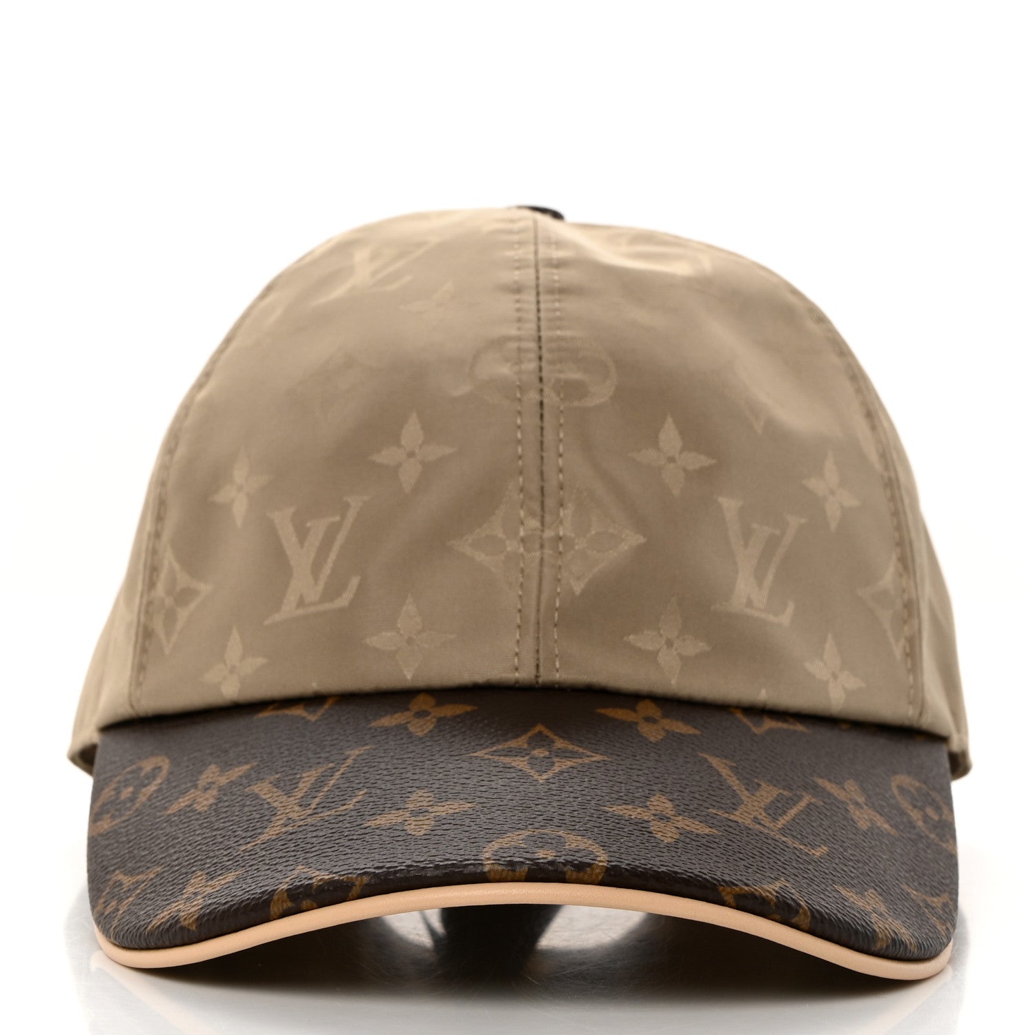 Louis Vuitton Monogram Polyester Silk LV Get Ready Cap M Beige 3 of 10