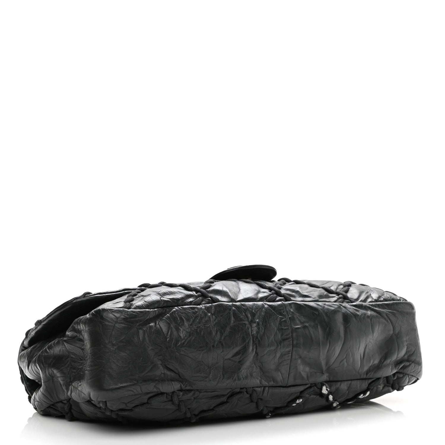 Chanel Calfskin Ultra Stitch Oversize Flap Black 4 of 12