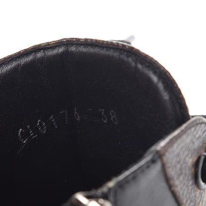 Louis Vuitton Calfskin Monogram Checkpoint Sneaker Boot 38 Black 10 of 11
