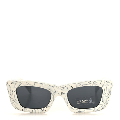 Acetate Symbole Sunglasses SPR 13Z White Marble