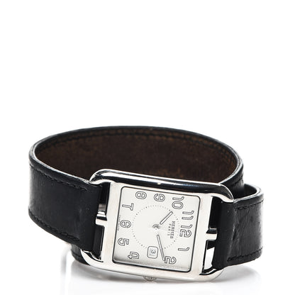 Hermes Stainless Steel Barenia 29mm Cape Cod Double Tour Quartz Watch Noir 2 of 8