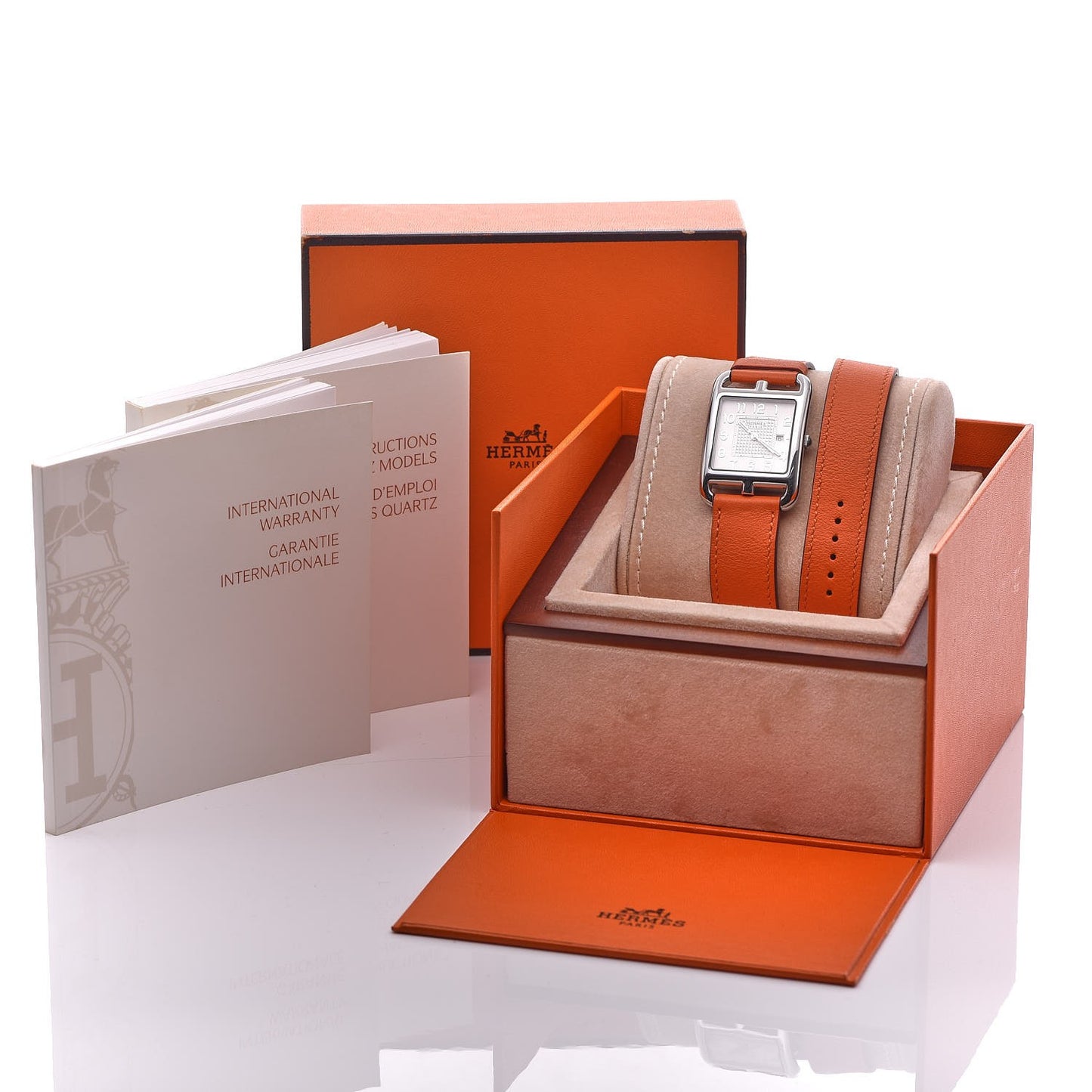 Stainless Steel Swift 29mm Cape Cod Double Tour Quartz Watch Orange
