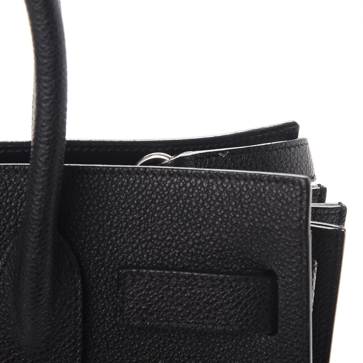 Saint Laurent Grained Calfskin Baby Sac De Jour Black 9 of 10