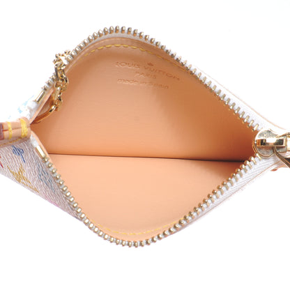 Louis Vuitton Monogram Multicolor Key Pouch White 6 of 8