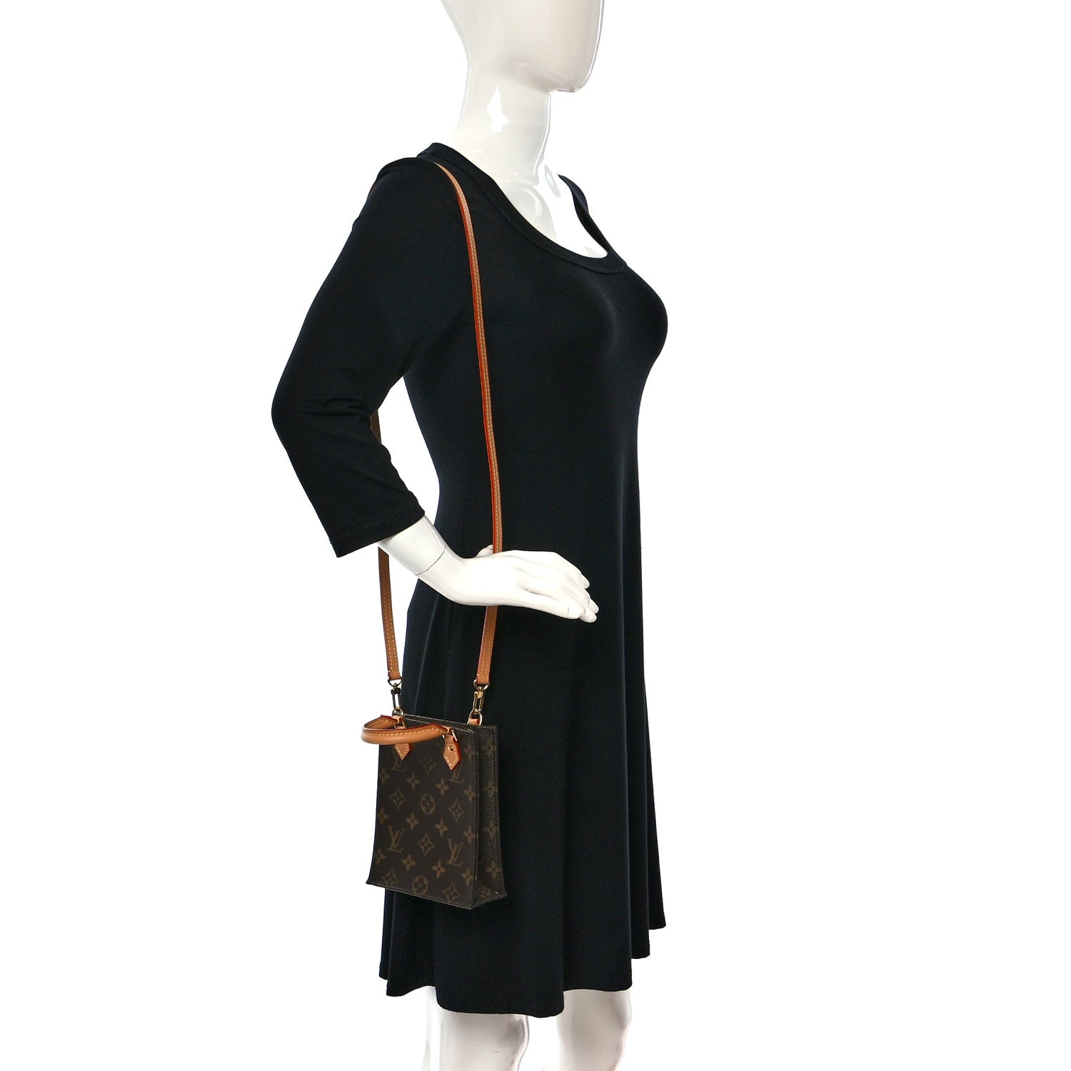 Louis Vuitton Monogram Petit Sac Plat 2 of 8