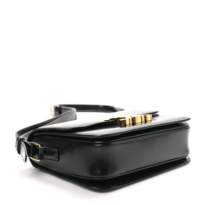 Celine Shiny Calfskin Teen Triomphe Black 4 of 10