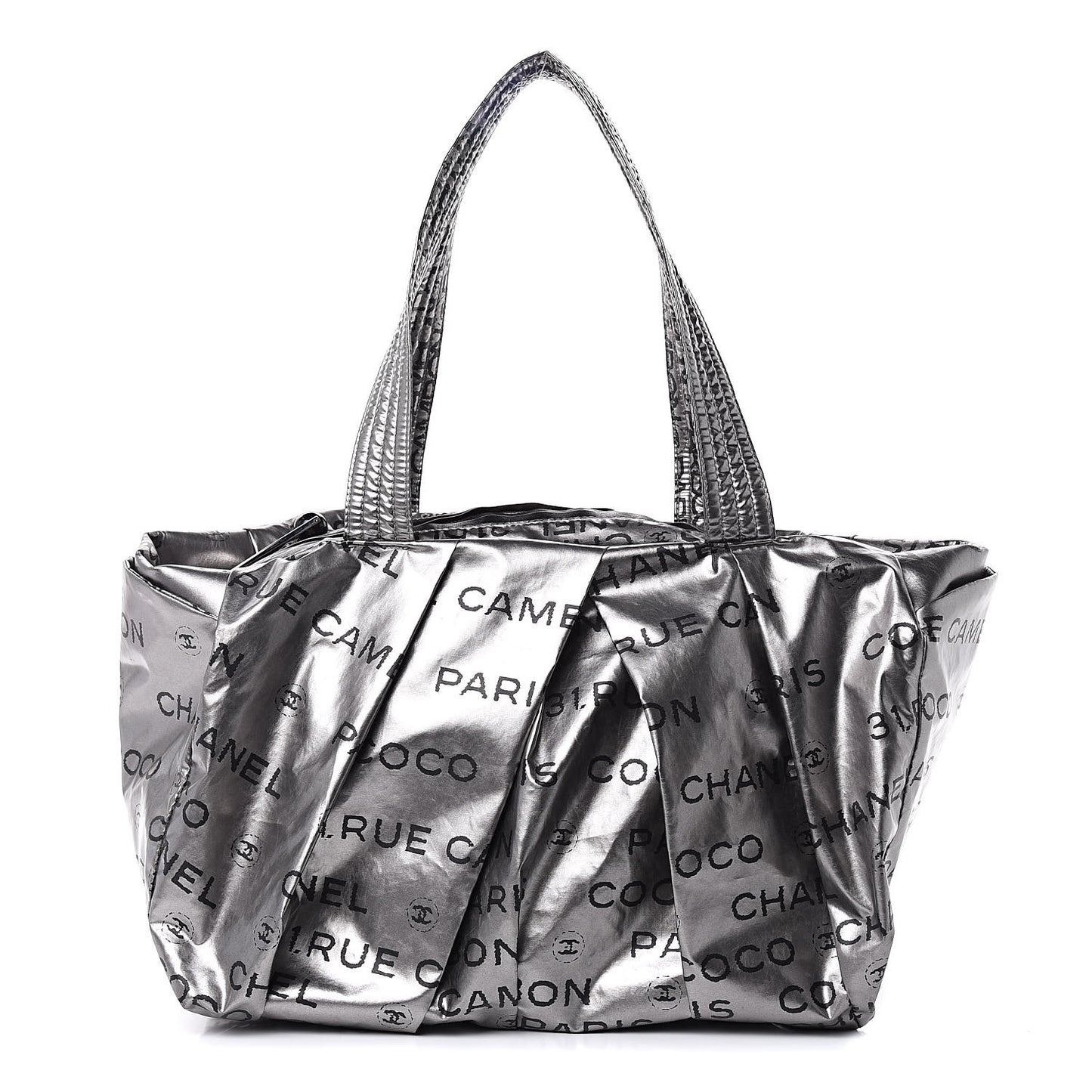 Lacquered Canvas Medium Unlimited Tote Argent Fonce