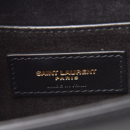 Saint Laurent Smooth Calfskin Smal Classic Monogram Kate Tassel Satchel Black 6 of 14