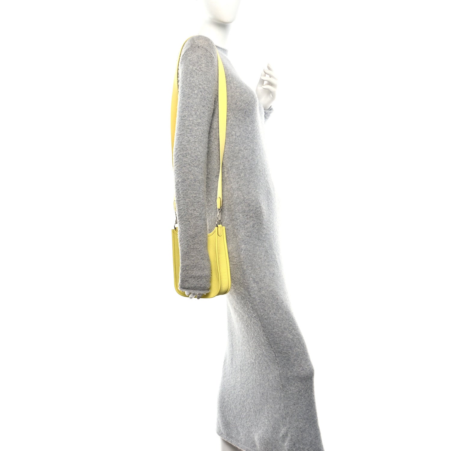 Hermes Taurillon Clemence Evelyne TPM Limoncello 2 of 11