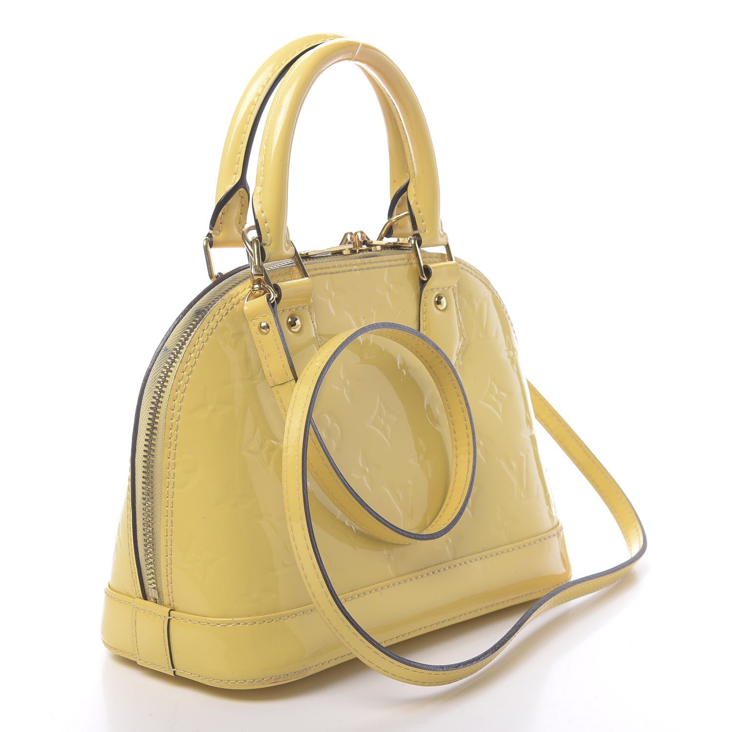 Louis Vuitton Vernis Alma BB Citrine 3 of 15