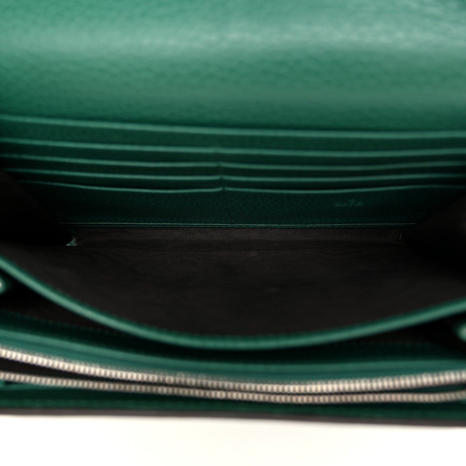 Gucci Calfskin Mini Dionysus Chain Wallet Emerald 5 of 10