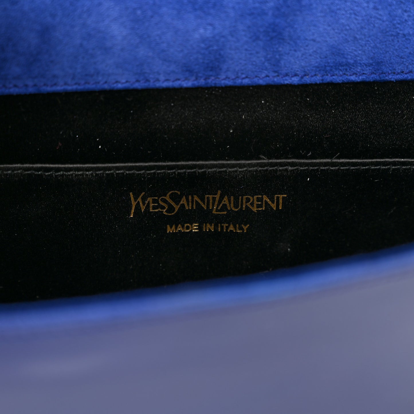 Patent Calfskin Monogram Large Belle De Jour Clutch Royal Blue