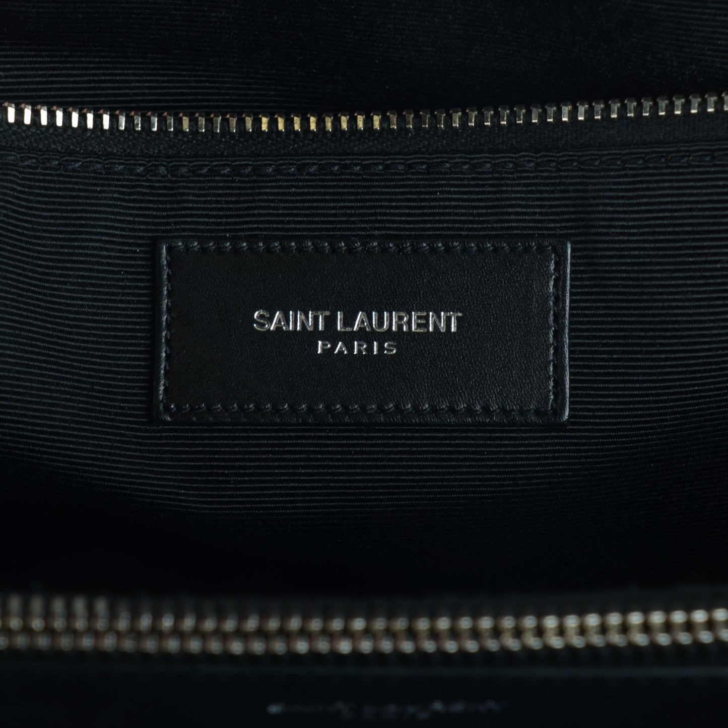 Calfskin Classic Monogram Shopping Bag Black