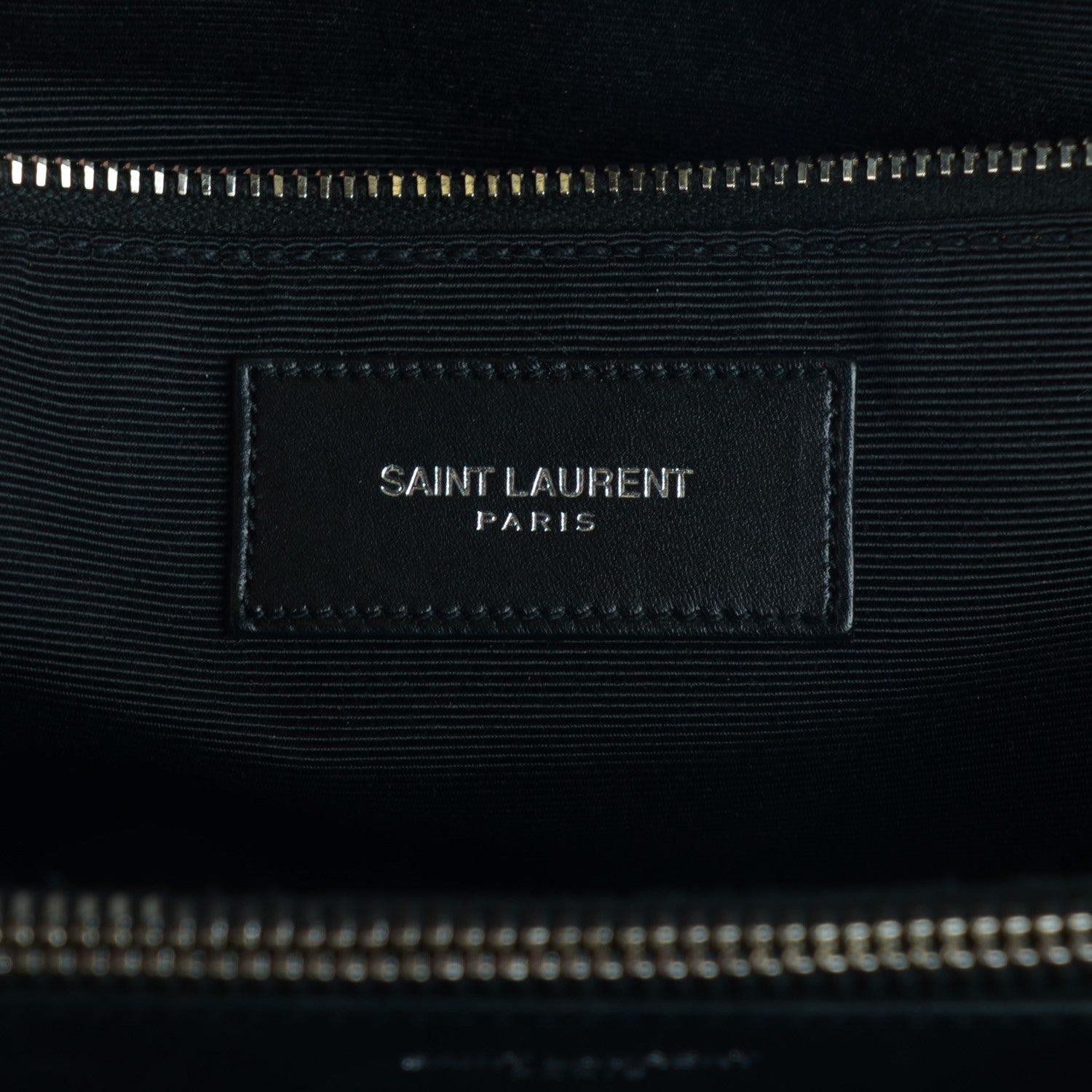 Saint Laurent Calfskin Classic Monogram Shopping Bag Black 6 of 10