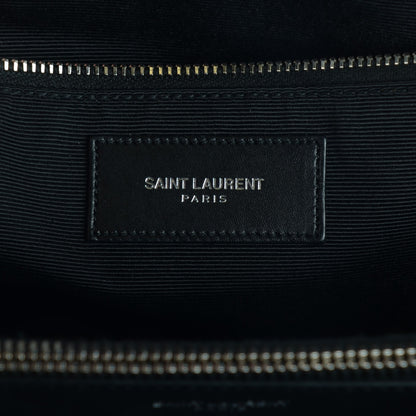 Saint Laurent Calfskin Classic Monogram Shopping Bag Black 6 of 10