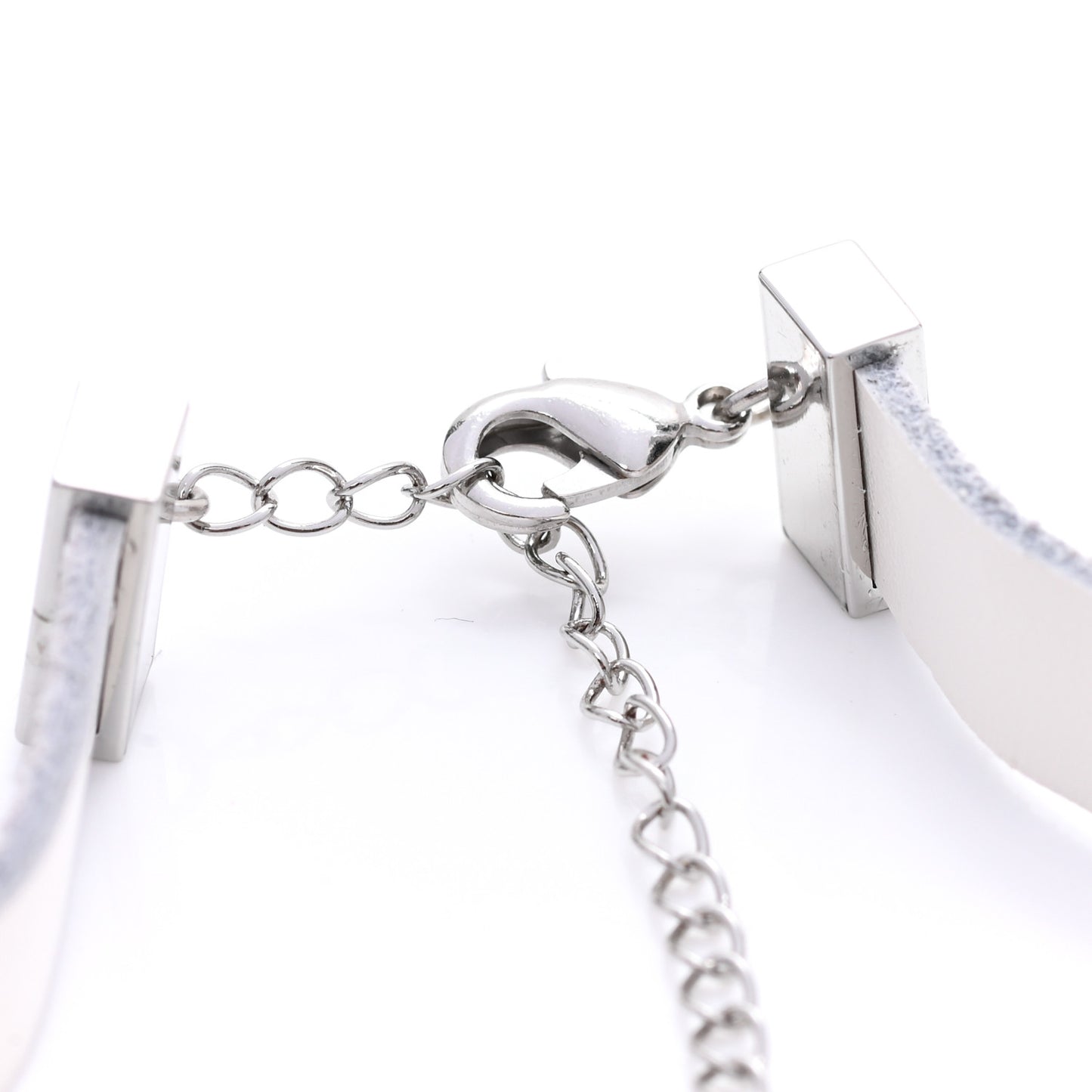 Calfskin Star Dior Double Bracelet White
