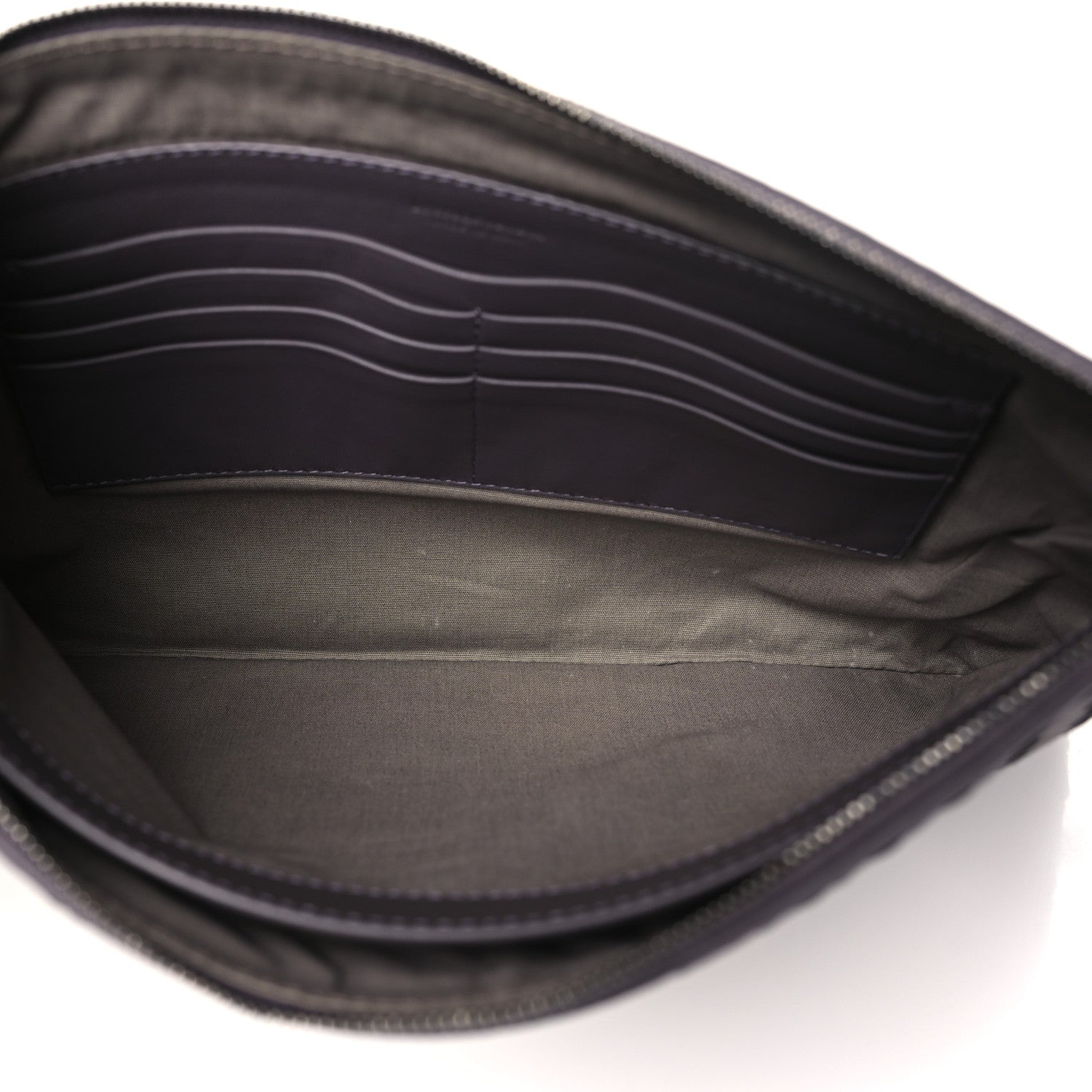 Bottega Veneta Nappa Intrecciato Large Flat Zip Biletto Pouch Quetsche 5 of 8