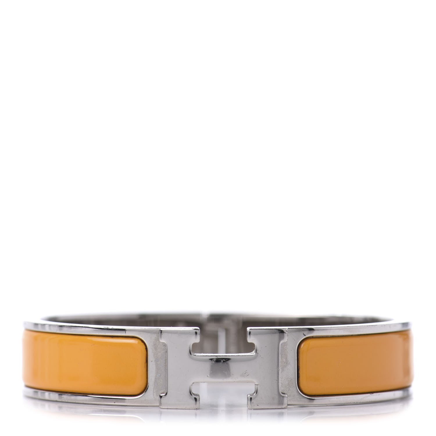 Hermes Enamel Narrow Clic Clac H Bracelet PM Mimosa 1 of 6