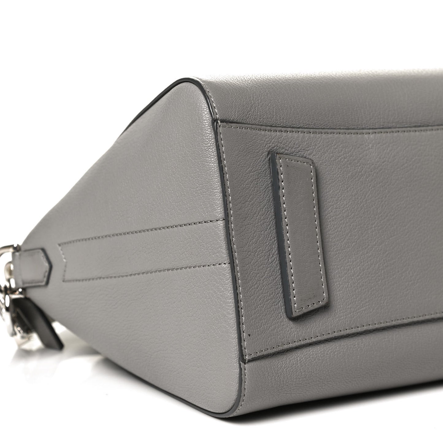 Sugar Goatskin Small Antigona Pearl Grey