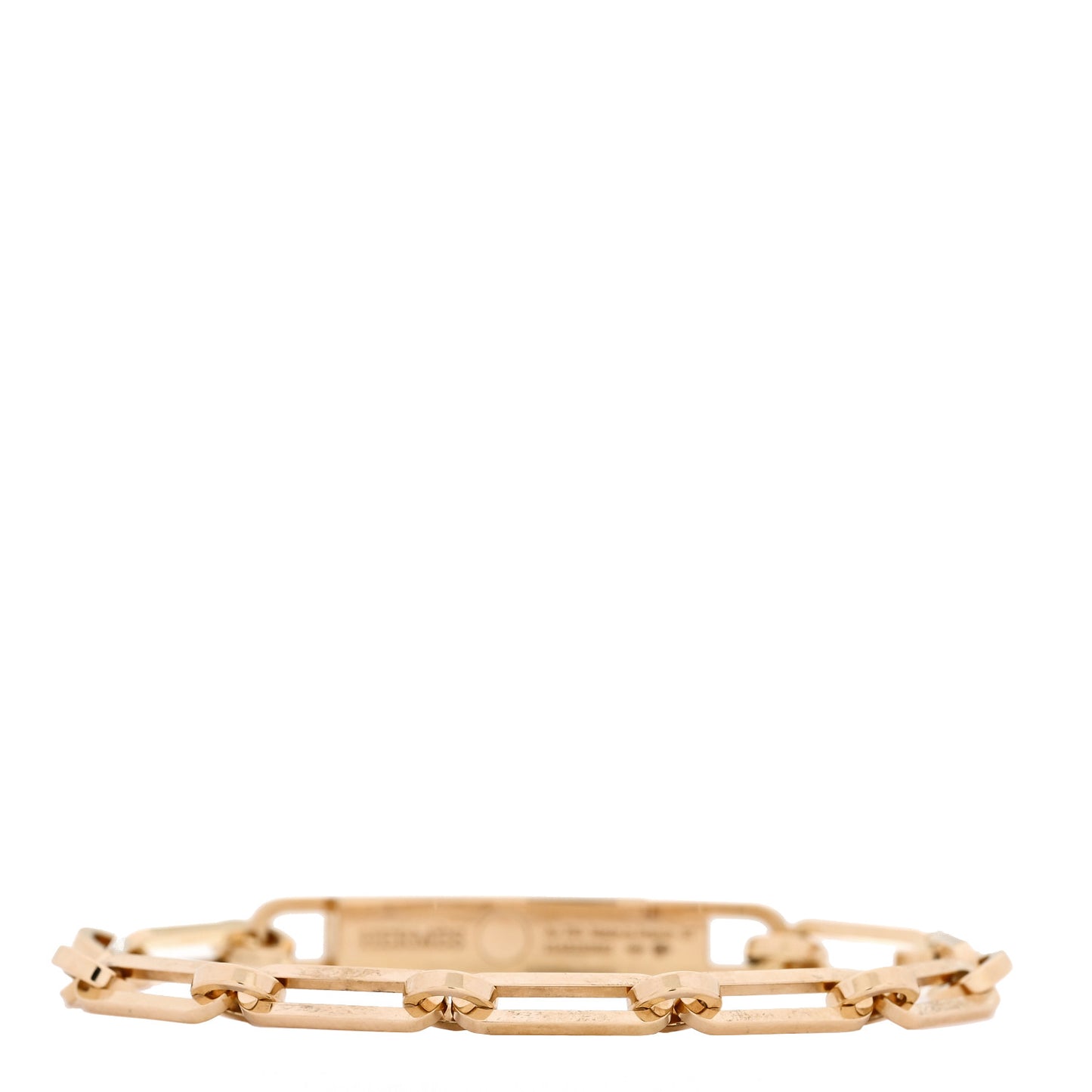 18K Yellow Gold Diamond Pave PM Kelly Chaine Bracelet ST