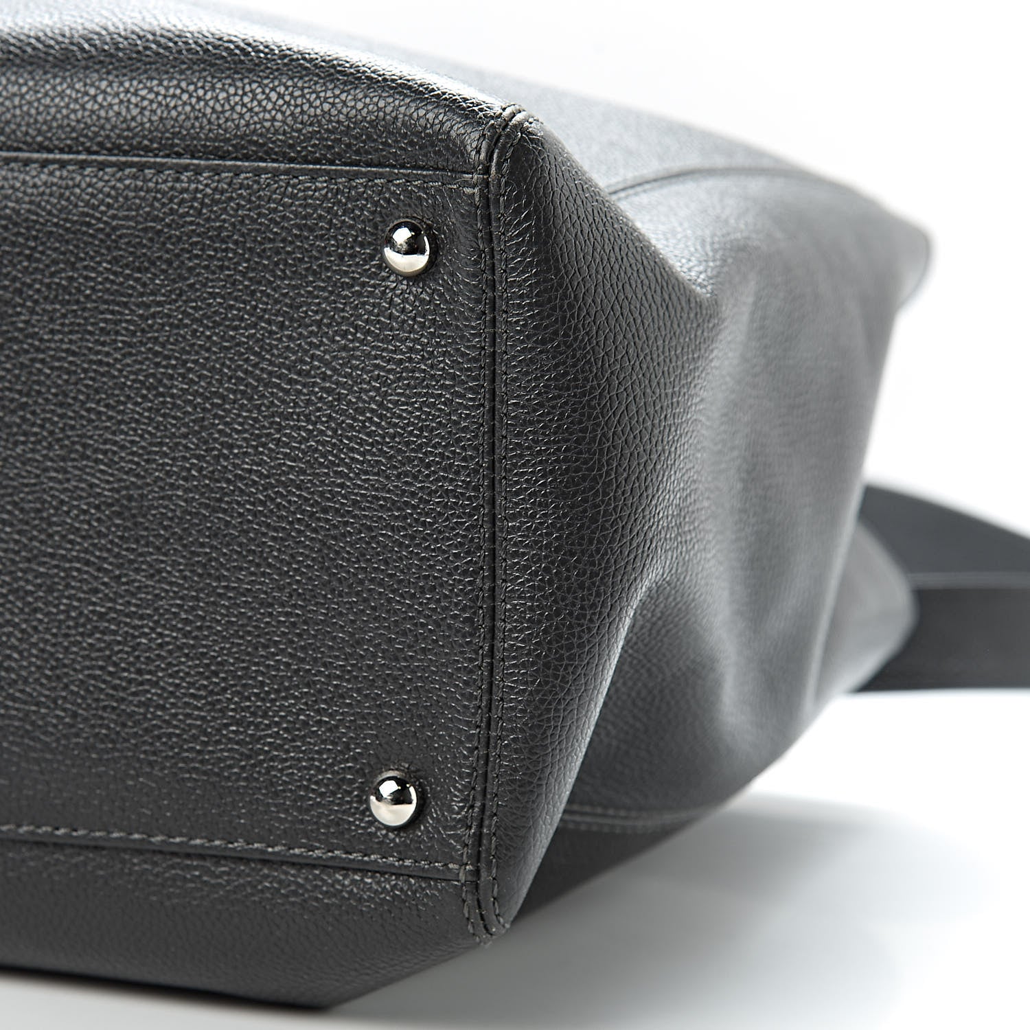 Chanel Calfskin Cerf Executive Shopper Tote Dark Grey 10 of 10