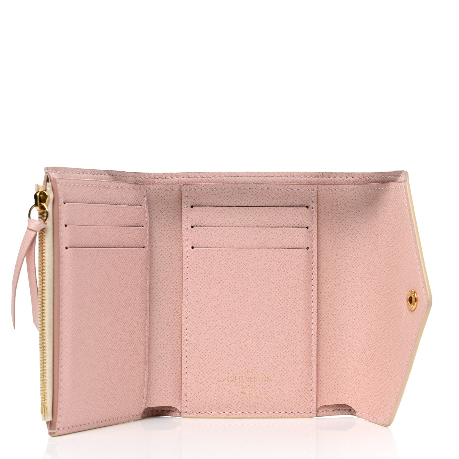 Louis Vuitton Damier Azur Victorine Wallet Rose Ballerine 5 of 13