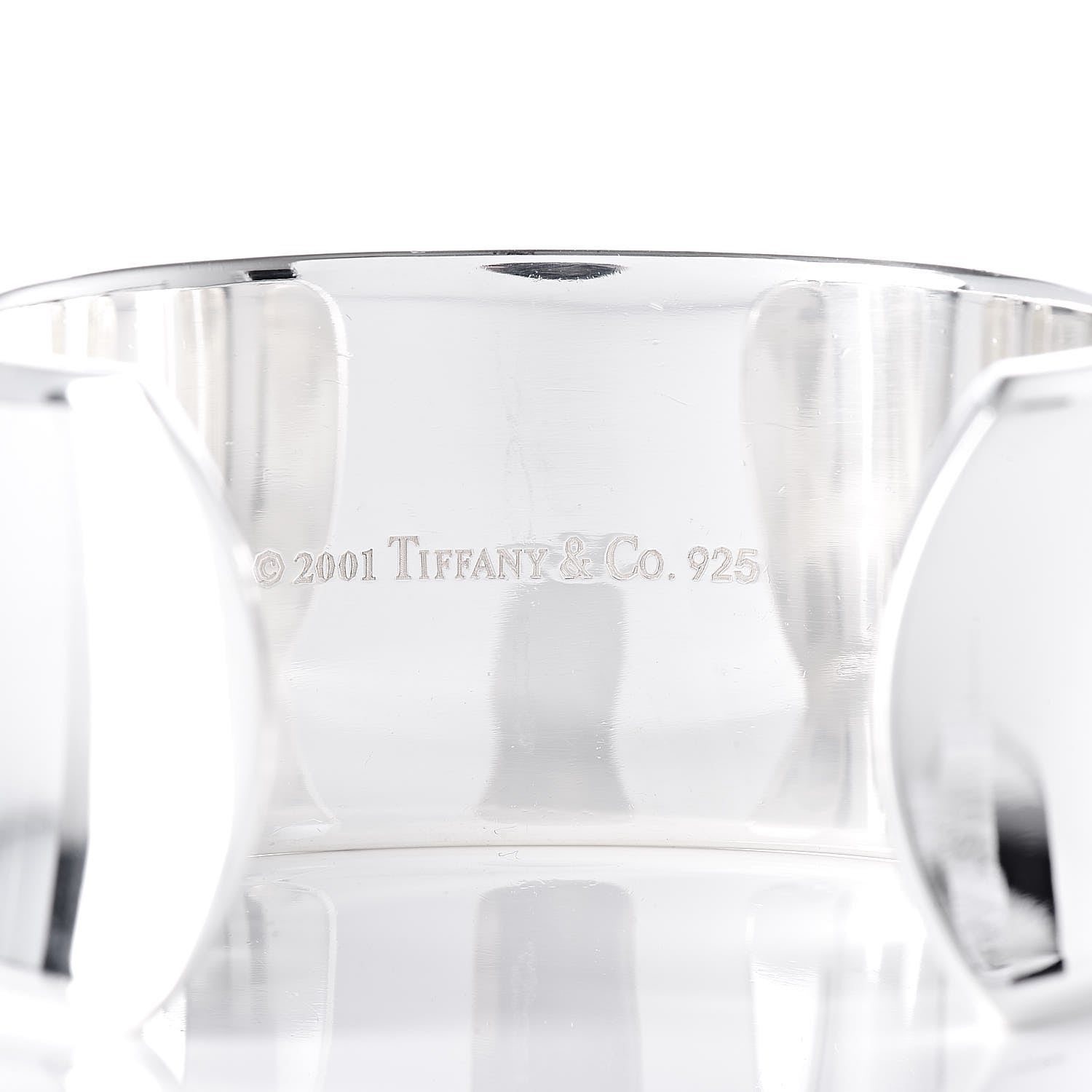 Tiffany Sterling Silver Wide 1837 Cuff Bracelet 4 of 4