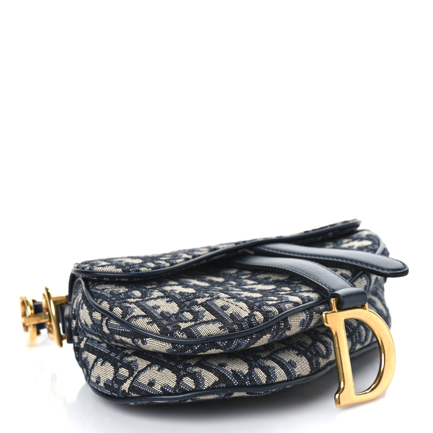 Oblique Mini Saddle Bag Blue