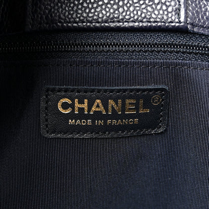 Chanel Caviar Quilted Large CC Shopping Tote Navy 6 of 12