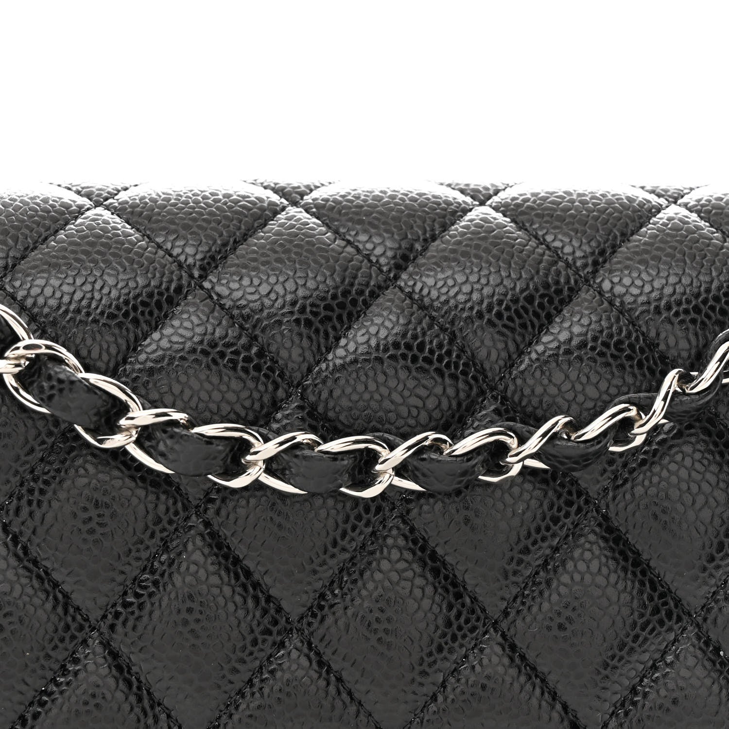Chanel Caviar Quilted Medium Double Flap Black 8 of 11