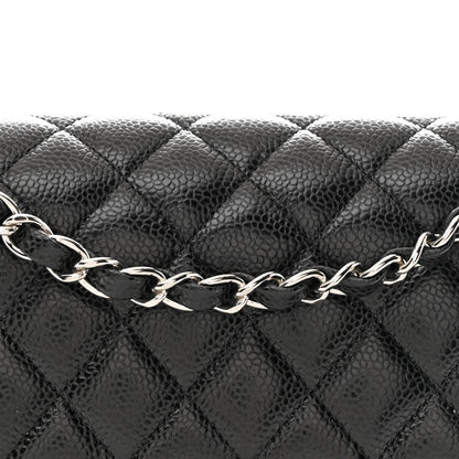 Chanel Caviar Quilted Medium Double Flap Black 8 of 11