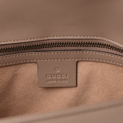 Gucci Calfskin Matelasse Small GG Marmont Shoulder Bag Porcelain Rose 8 of 10