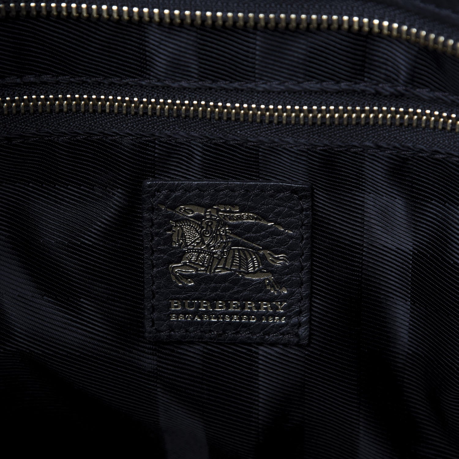Burberry Canvas Quilted Nova Check Tote Black 8 of 13