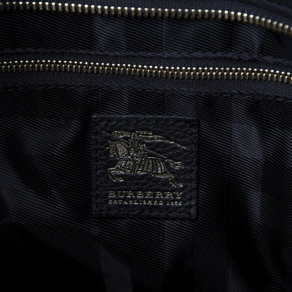 Burberry Canvas Quilted Nova Check Tote Black 8 of 13