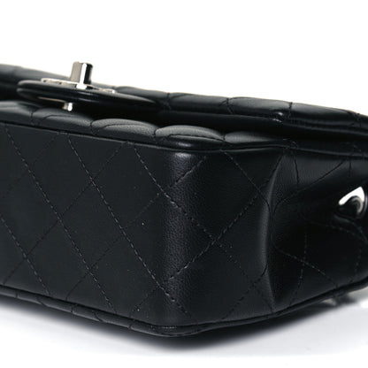 Chanel Lambskin Quilted Mini Rectangular Flap Black 10 of 11