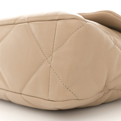 Chanel Lambskin Quilted Large Chanel 19 Flap Dark Beige 10 of 11