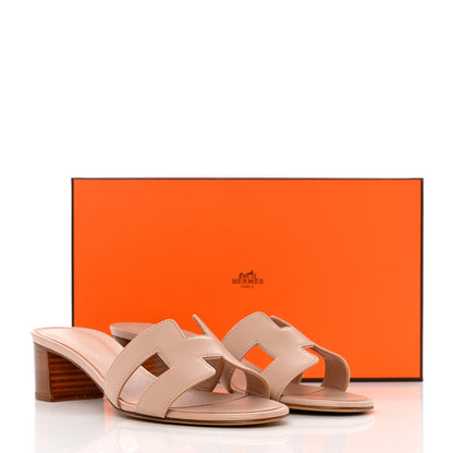 Hermes Calfskin Oasis Sandals 38 Beige Nude 9 of 9