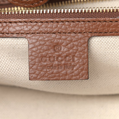Gucci New Denim GG Monogram Medium Ophidia Shopping Tote Blue Tea Cuir 6 of 12