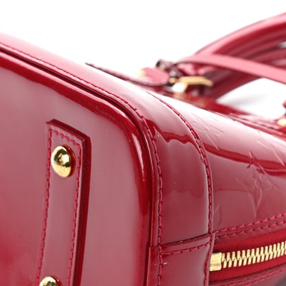 Louis Vuitton Vernis Alma BB Cherry 8 of 10