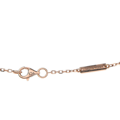 Van Cleef & Arpels 18K Pink Gold Grey Mother of Pearl Diamond Vintage Alhambra Pendant Necklace 5 of 6