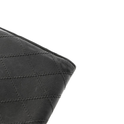 Chanel Lambskin Diamond Stitched Compact French Wallet Black 14 of 15