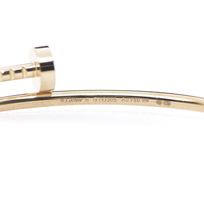 Cartier 18K Yellow Gold Small Juste Un Clou Bracelet 18 4 of 5