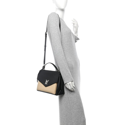Louis Vuitton Soft Calfskin My Lockme Top Handle Vanille Black 2 of 13