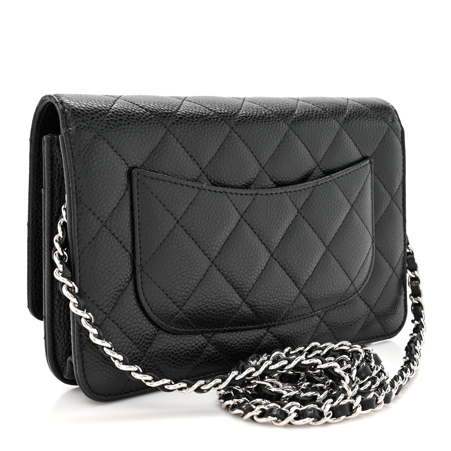 Chanel Caviar Quilted Wallet On Chain WOC Black 3 of 12