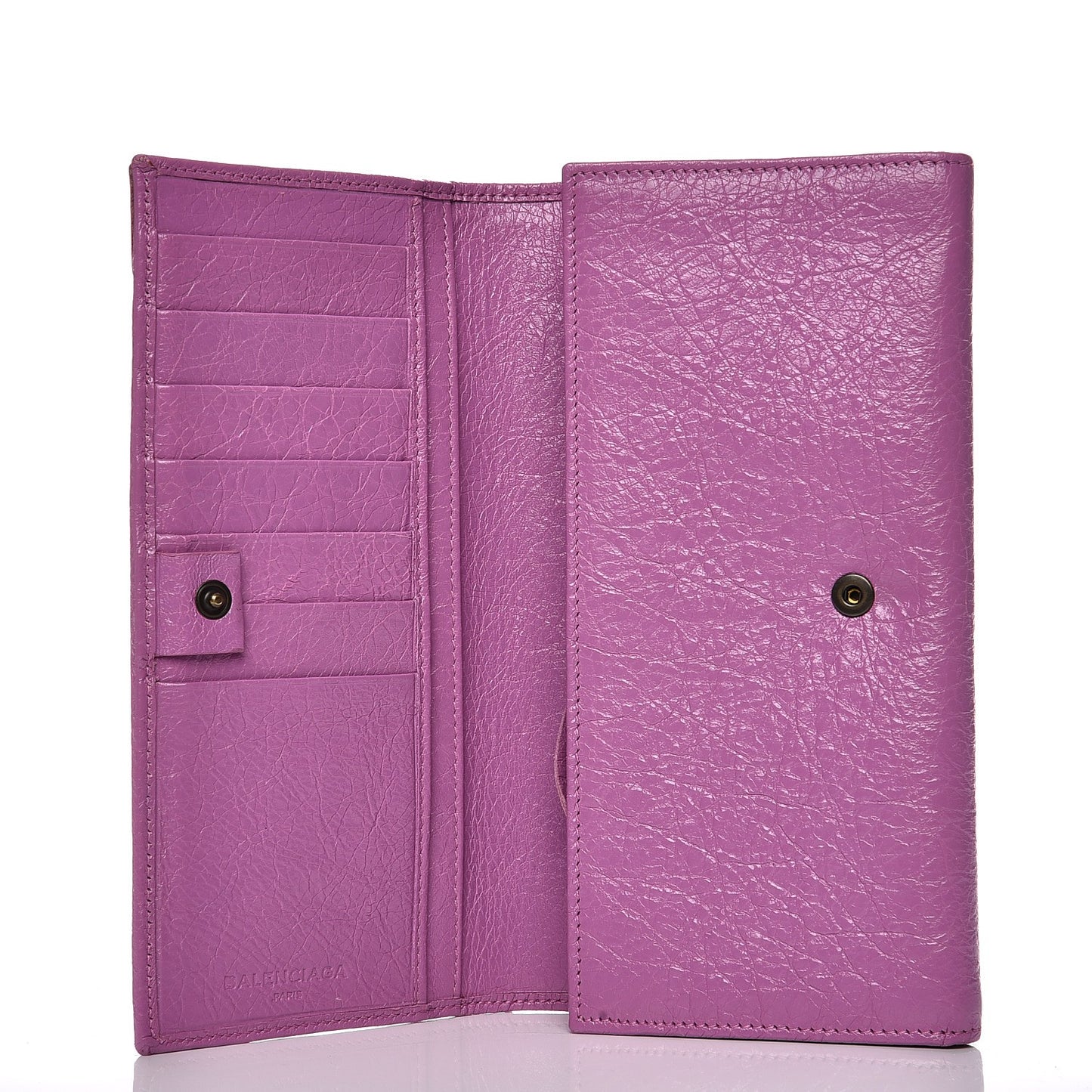 Agneau Classic Hardware Money Wallet Rose Berlingot