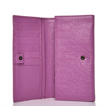 Balenciaga Agneau Classic Hardware Money Wallet Rose Berlingot 5 of 7